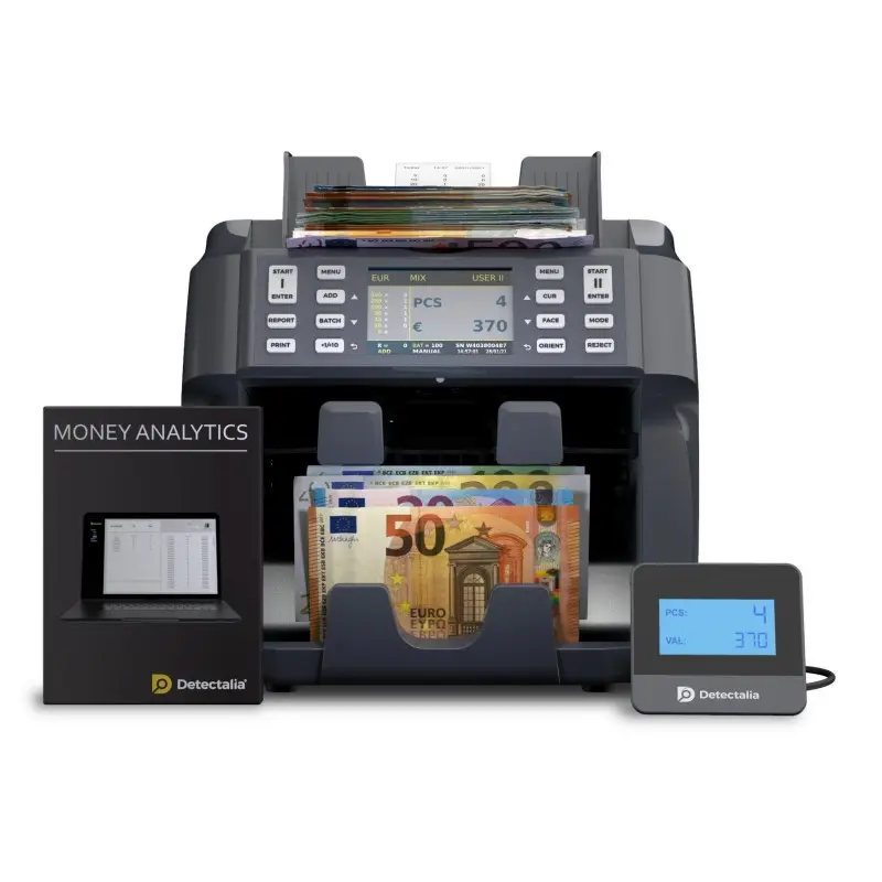 Contadora de valor de billetes y clasificadora
