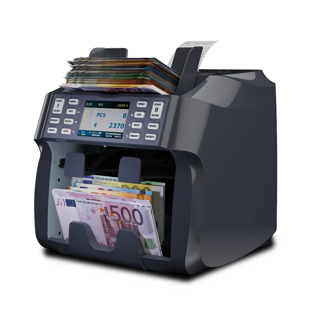Contadora de valor de billetes y clasificadora
